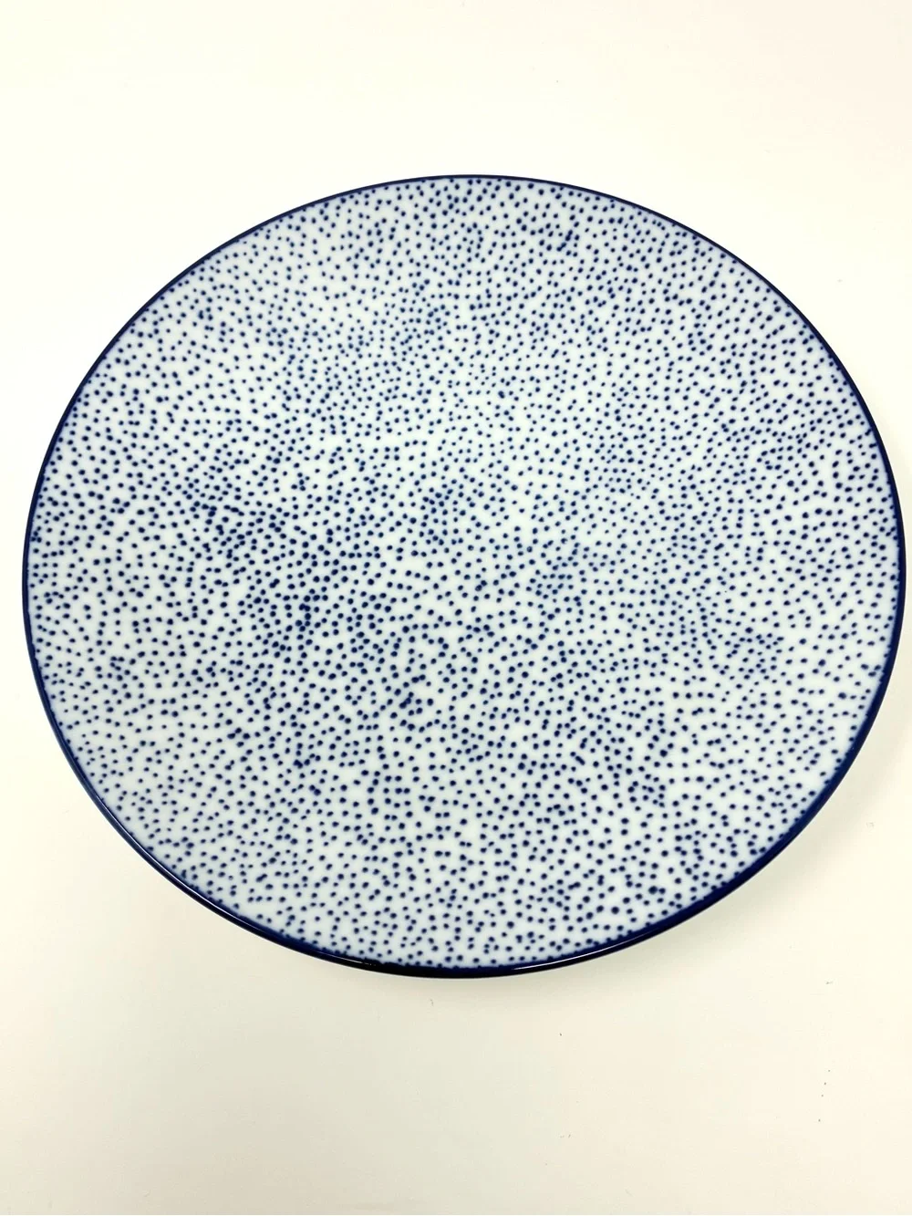IKEA ENTUSIASM Porcelain Side Plates Blue & White Pattern 7” Set of 4 Farmhouse